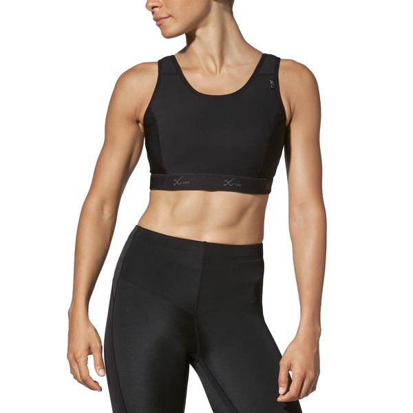 CW-X Women's High Impact Stabilyx Full Figure Sports Bra, Black, 36D