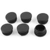 sourcing map Plastic Round Caps Blanking End Tube Pipe Inserts 32mm Dia 6 Pcs Black