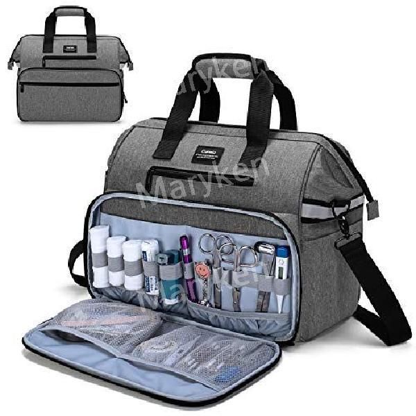 CURMIO First Aid Nursing Visit Urgent Rescue Medical Bag, Gray