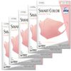 [JUCAGO] [Bulk Purchase 5 Bag Set] Comfortable Mask, Smart Color, Souffle Pink, For Colds and Pollen, Non-Woven Fabric Mask, Normal Size, All Season Color Mask [PM2.5 Compatible] 7 Pieces x 5 (Virus Splash Cut Filter)