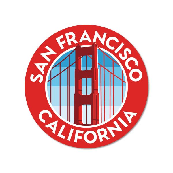 Sticker Pack San Francisco Golden Gate Bridge Large