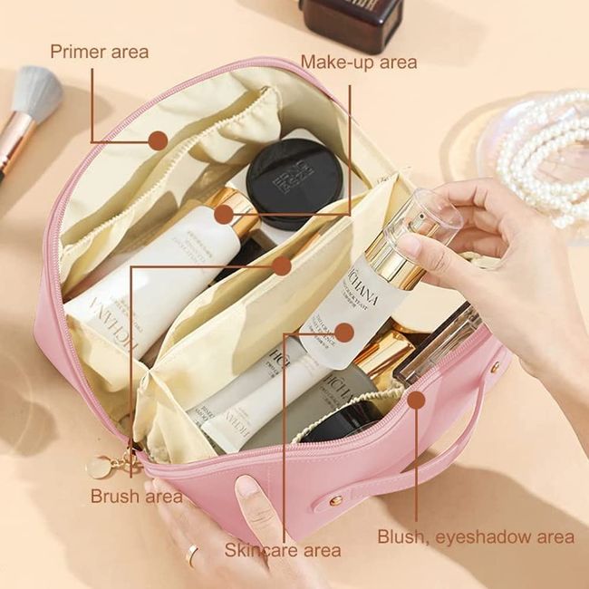 Large Capacity Travel Cosmetic Bag Multifunctional Waterproof