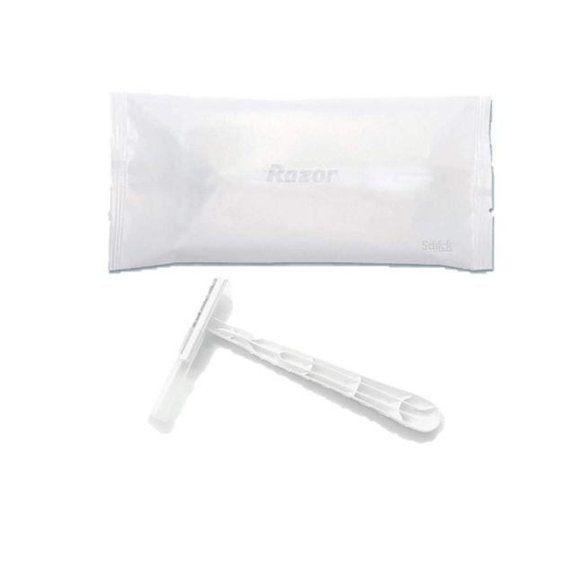 Hotel Amenity Disposable Razor Six Special SS-II Individual Packaging, Commercial Use, 50 Pieces