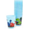 BLUE PANDA Plastic Party Cups 16 Pack - Outer Space Reusable Tumblers - 16 oz