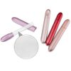 Nail Files, Nail Files, Nail Polishing, Case Included, High Quality Nail Files, Natural Claws Clicle Nails Universal, Crystal Diamond Salon, Unisex, Christmas, Birthday, New Year Gift (Red)