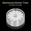 Mechanical Timer, Magnetic Kitchen Timer, 60 Minute Countdown Timer Visual Timer for Cooking, Baking, Working, Classroom, Time Management Tool with Alarm Sound & Stainless Steel
