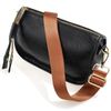 MESU Wide Purse Strap Adjustable Replacement Crossbody Shoulder Bag Brown