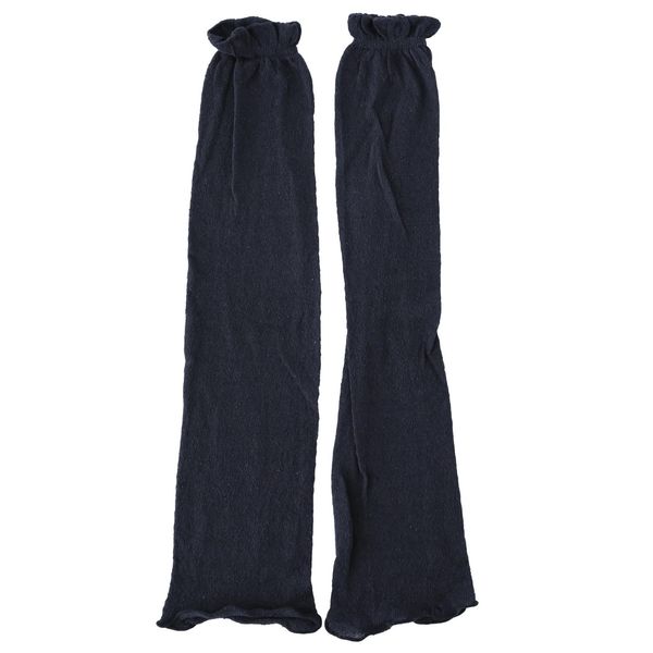 Peace Workshop 100% Silk Leg Warmer, 19.7 inches (50 cm), charcoal