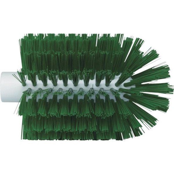 Vikan 5380-103-2 Stiff Tube Brush, Polyester, 3-7/8" x 6-1/2" OAL, Green