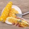 2pcs Corn Peeler and Stripper Tool Set, Stainless Steel Maize Planer Cutter Thresher Scraper Efficient Corn Cob Separator & Kernel Remover for Kitchen Restaurants
