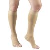 Truform Compression 30-40 mmHg Knee High Open Toe Stockings Beige, Small, 2 Count