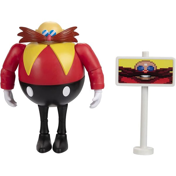 Sonic The Hedgehog 4-Inch Action Figure Classic Eggman with Goal Plate Collectible Toy