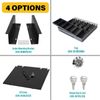 16" Heavy Duty Black "Push" Open Cash Drawer, 5B5C with Under Mounting Bracket