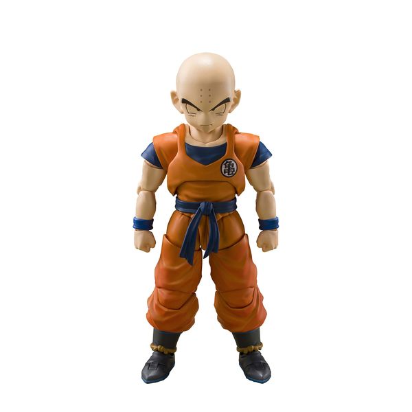 BANDAI SPIRITS S.H. Figuarts Dragon Ball Z Kuririn - Earthlings Strongest Man - Approx. 4.5 inches (115 mm), PVC & ABS Pre-painted Action Figure