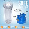 10" Clear Standard Whole House Water Filter System  25 Micron Sediment Filter