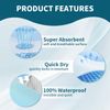 Washable Bed Pads with 8 Sturdy Handles 34”×52” Extra Large Reusable Underpads