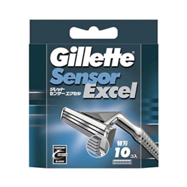 [Next day delivery available] [P&amp;G] Gillette Sensor Excel 10 replacement blades [Cosmetics]