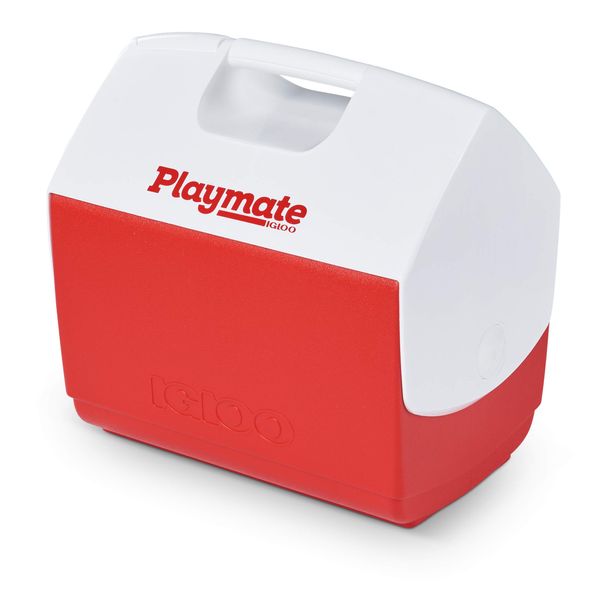 Igloo Red/White, Playmate Pal 7 Quart Personal Sized Cooler, 11.75 x 8.25 x 12-Inch, 7 Qt