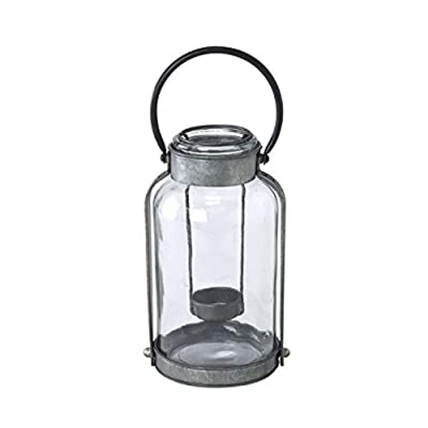 SPICE OF LIFE Candle Holder Vase Tin Lantern Base Garage Bottle L Size Diameter 12.5cm Height 27.5cm NFGR6033