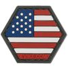 Evike Operator Profile PVC Hex Patch American Flag Series (Color: Full Color)