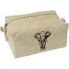 'African Elephant' Canvas Wash Bag/Makeup Case (CS00037184)