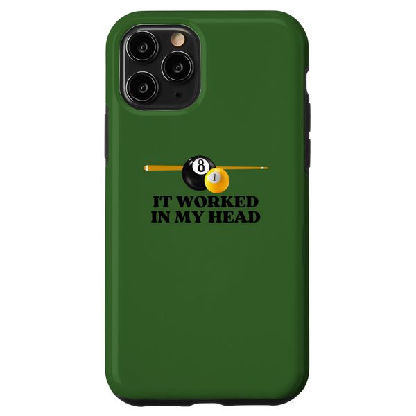 iPhone 11 Pro Funny Pool Stick Pool Ball Billiards Smartphone Case