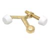 ULTRA Hinge Pin Door Stop Hardware Polished Brass with White Ends 96707