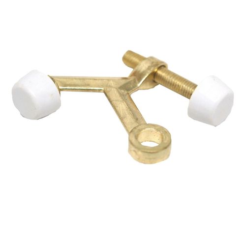ULTRA Hinge Pin Door Stop Hardware Polished Brass with White Ends 96707