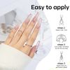 Modelones Spacewalk Silver Gel Nail Polish, 1 Pcs 15ml Soft Christmas Color Gel Nail Polish Soak Off LED Long Lasting French Manicure Essential Gel Nail Salon Design DIY at Home Gifts for Women