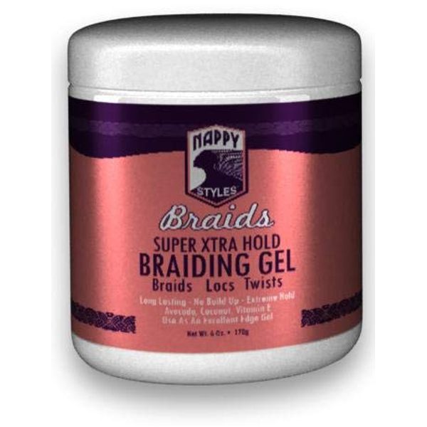 Nappy Styles Nappy Syles Braids Super Extra Hold Braiding Gel (Pack of 2)