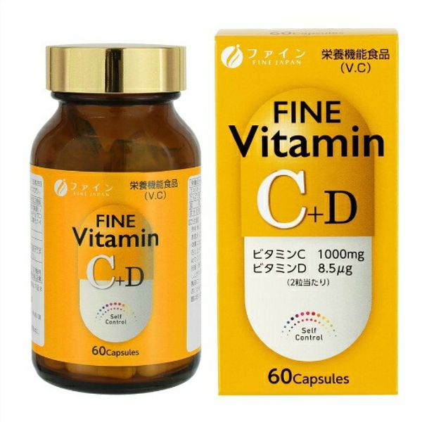 Fine Vitamin C+D 39g 60 tablets