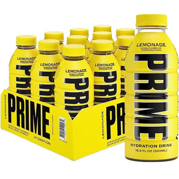 PRIME Hydration Drink Lemonade Logan Paul KSI  (12 pack)