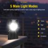 Rechargeable LED Mini Keychain Flashlight COB Lamp Pocket EDC Torch Light Work