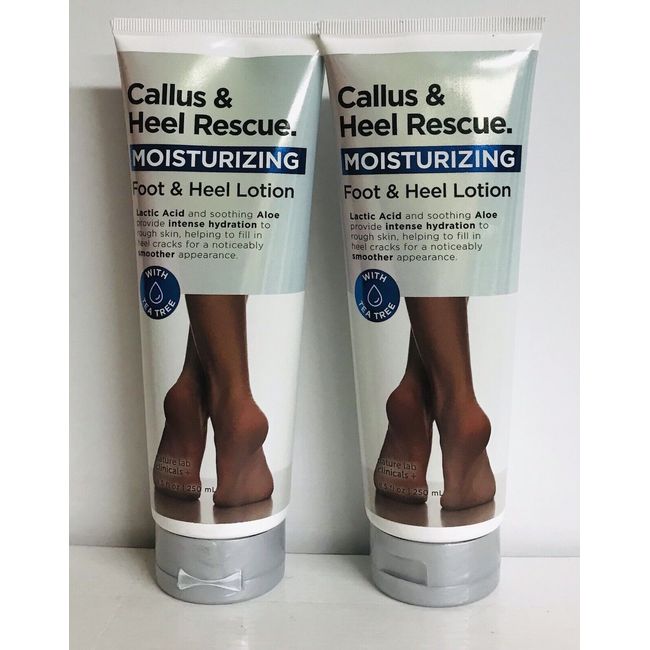 2-Pack Nature Lab Clinicals~Callus & Heel Rescue Moisturizing Foot & Heel Lotion