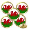 Best Impressions Personalised Solid Brass Golf Ball Markers (Wales Flag)