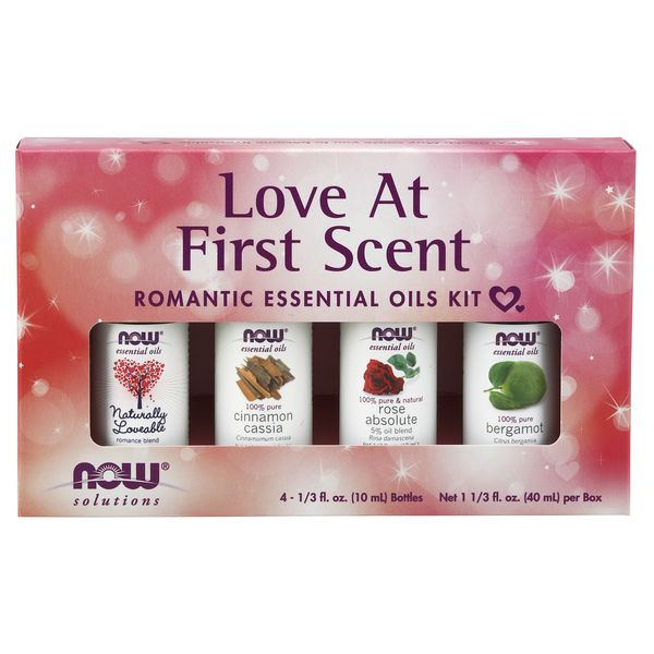 NOW  Love At First Scent Essential Oils Kit, With Child Resistant Caps