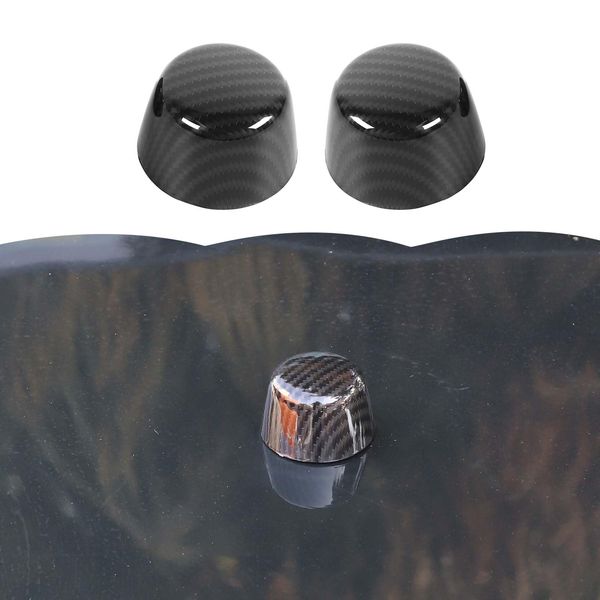 Carbon Fiber Engine Hood Rubber Head Cover Trim Decoration Accessories for Jeep Wrangler JK JKU 2007-2018