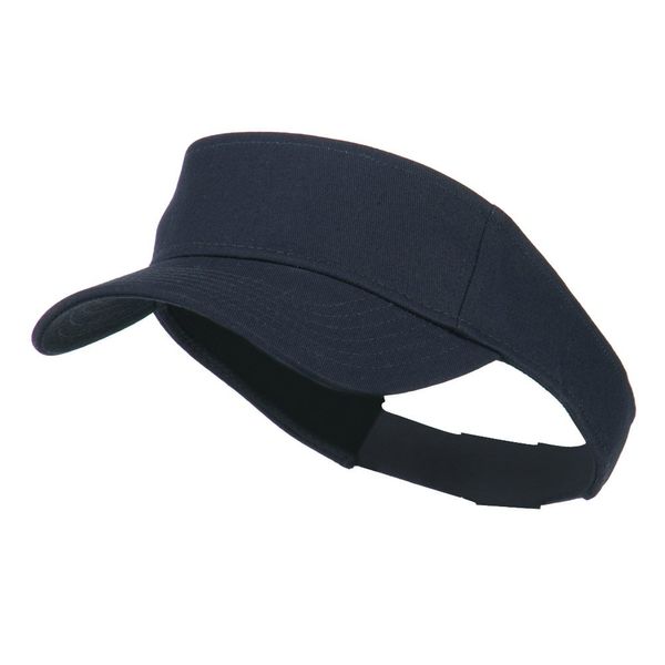 Youth Cotton Sun Visor - Navy OSFM