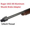 DB TAC Aluminum Ruger 1022 10-22 Muzzle Brake Adapter 5/8x24 Thread