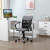 Mid-Back PC Desk Chair w/Adjustable Seat Height & 360 Swivel Wheels, Grey/Black