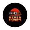 Never Forget Retro VHS Cassette Tape and CD Tech Nostalgia PopSockets Adhesive PopGrip