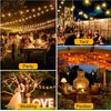 ST38 LED String Lights Edison Bulb String Christmas Decor Lamp Yard Patio Garden