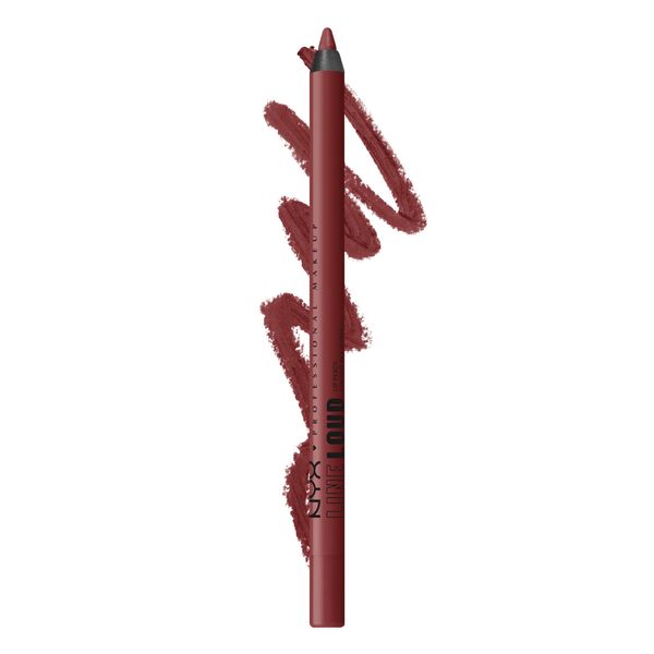 NYX Professional Makeup Lipliner, Mattes Finish, Kuss- und farbecht sowie wischfest, Langanhaltend, Line Loud, 1 No Wine-Ing