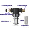 Inline Garden Hose Water Filter Kit With 40 100 Mesh Screens And Washers