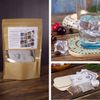 DIY mosaic coasters kit, 2 pieces tourquoise blue