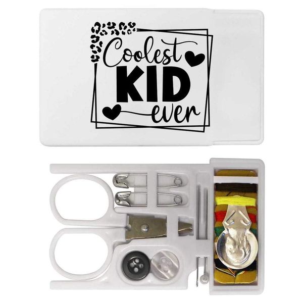 'Coolest Kid Ever Text' Mini Travel Sewing Kit (SE00036665)