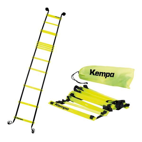 Kempa Koordination Ladder trainingsset, Neongelb/Schwarz (Multicolor), Einheitsgröße