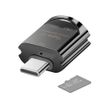 Micro SD Card Reader, Seminer USB C OTG Memory Card Reader Type C, USB-C to Micro SD SDXC SDHC Card Reader for Galaxy, USB-C Tablet, MacBook, USB Flash Drive (Black), (Mini2-1-BL)