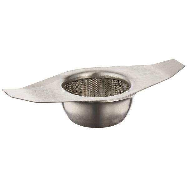 Sunnex 11209 Stainless Steel Tea Strainer with Drip Bowl, Silver
