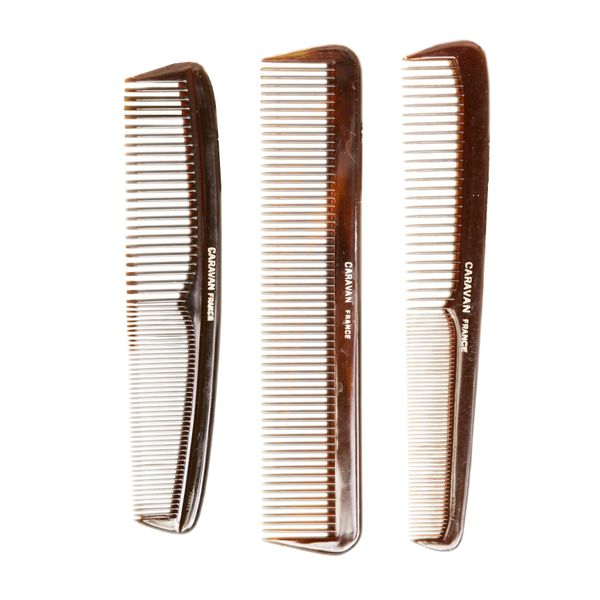 Caravan Tortoise Set Of 3 Shell Comb, French Full